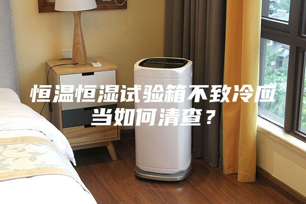 恒溫恒濕試驗箱不致冷應當如何清查？