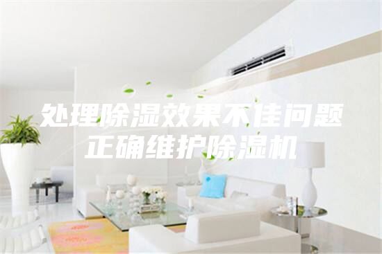 處理除濕效果不佳問題正確維護(hù)除濕機(jī)
