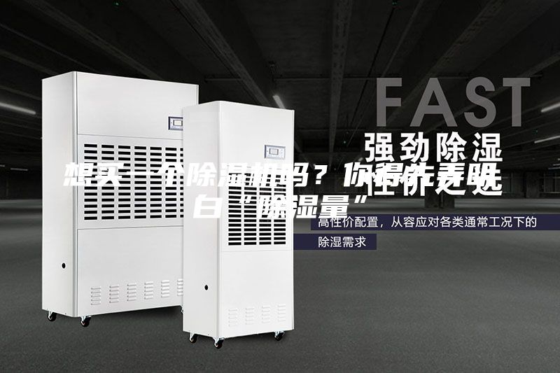 想買一個除濕機嗎？你得先弄明白“除濕量”