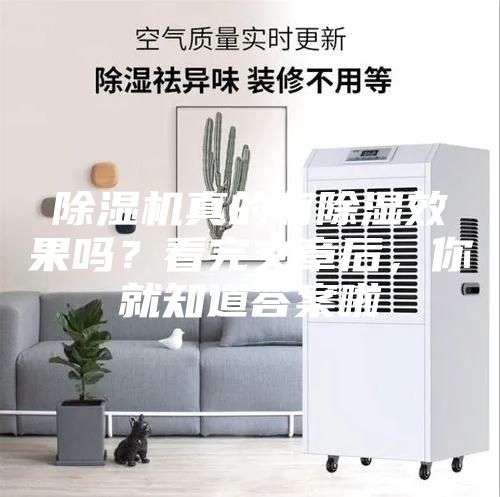 除濕機(jī)真的有除濕效果嗎？看完文章后，你就知道答案啦