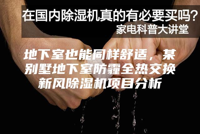 地下室也能同樣舒適，某別墅地下室防霾全熱交換新風除濕機項目分析
