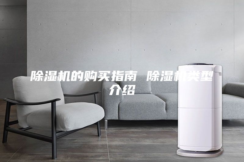 除濕機的購買指南 除濕機類型介紹